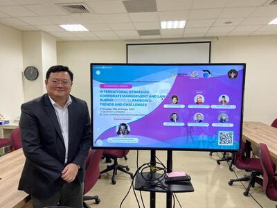 2020.10.24參與印尼國際線上論壇，與各國分享我國防疫法律與政策圖片