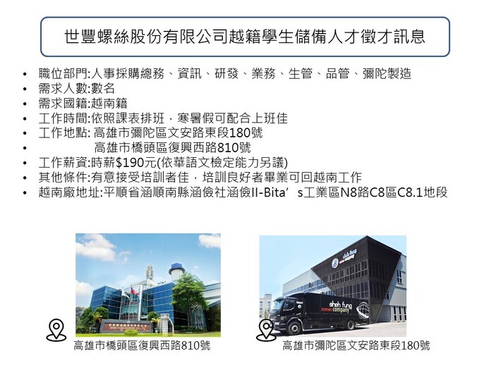 世豐徵才訊息